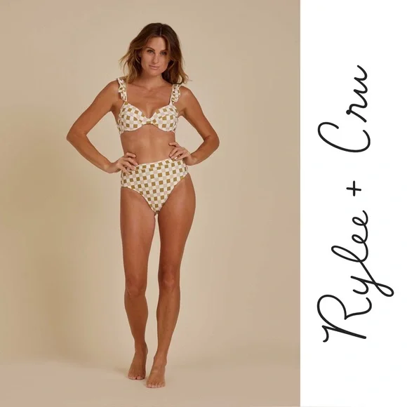 Rylee & Cru - Ruffle Bikini with Cheeky Bottom Set - Picture 1 of 3
